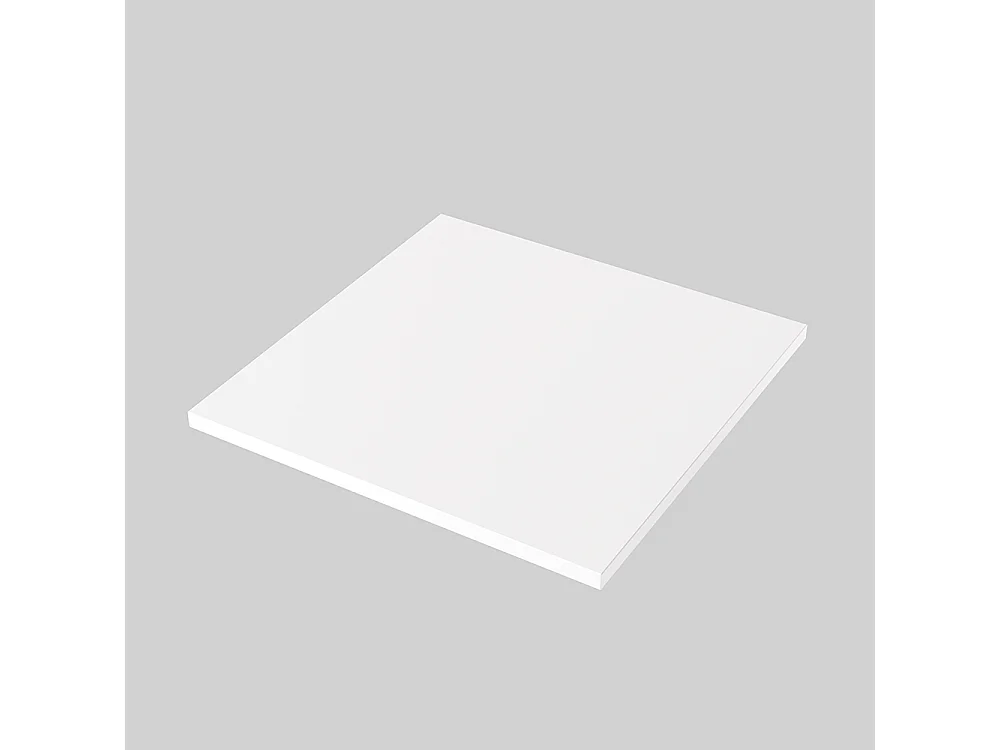 Blat laminowany biały 68 x 68 x 2,5 cm do biurka, stołu, stolika