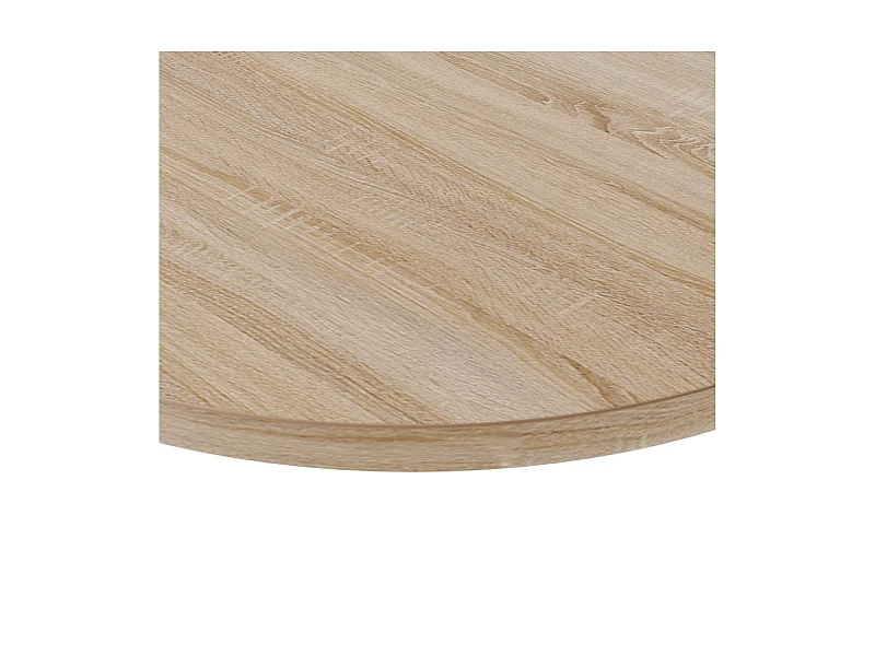 Plateau laminé chêne sonoma rond, diamètre 68 cm, pour bureau, table, table basse