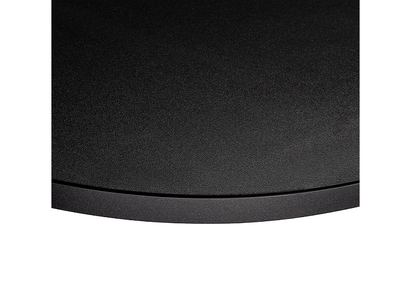 Plateau laminé noir rond, diamètre 68 cm, pour bureau, table, table basse