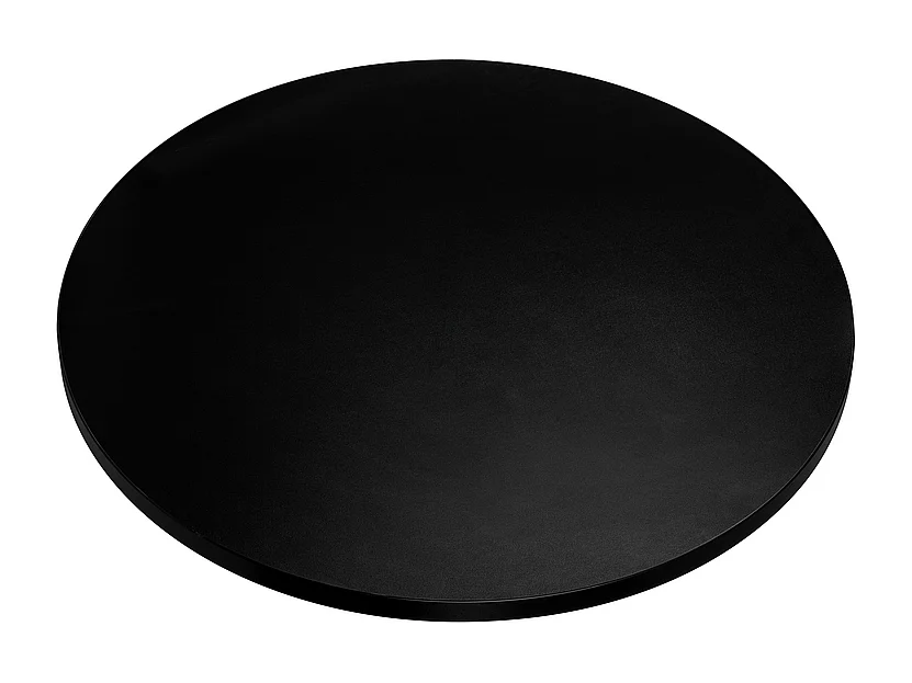 Plateau laminé noir rond, diamètre 68 cm, pour bureau, table, table basse