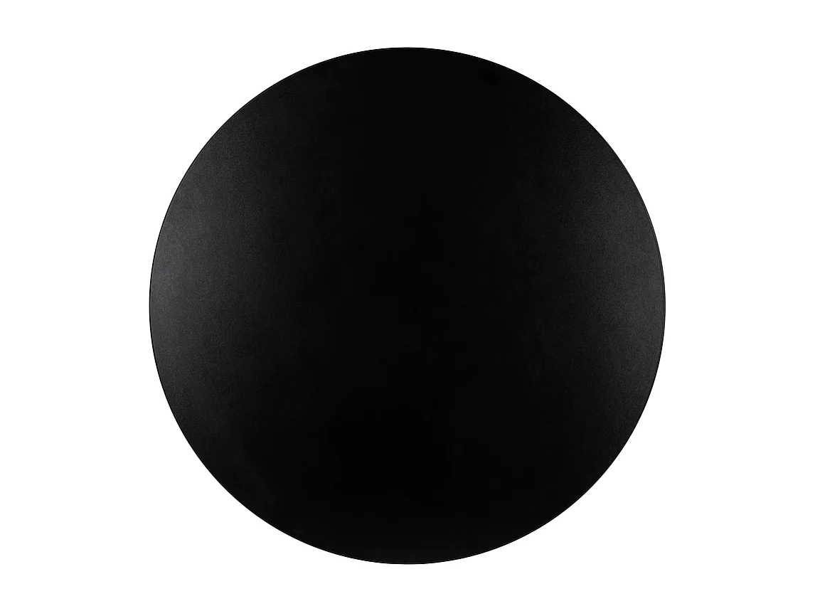 Plateau laminé noir rond, diamètre 68 cm, pour bureau, table, table basse