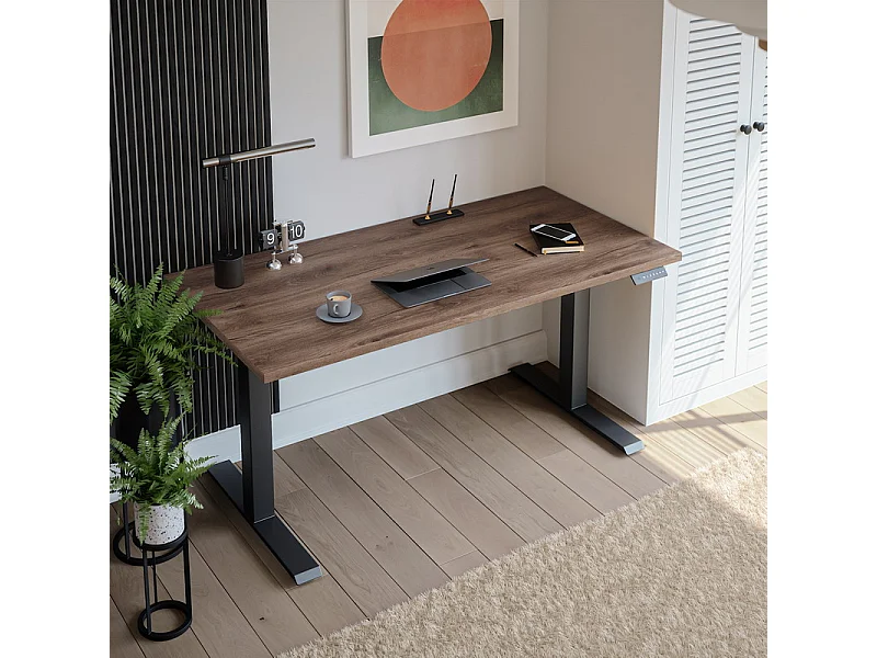 Laminierte Tischplatte in Schokoladen-Eiche 175 x 80 cm für Schreibtisch, Tisch, Beistelltisch