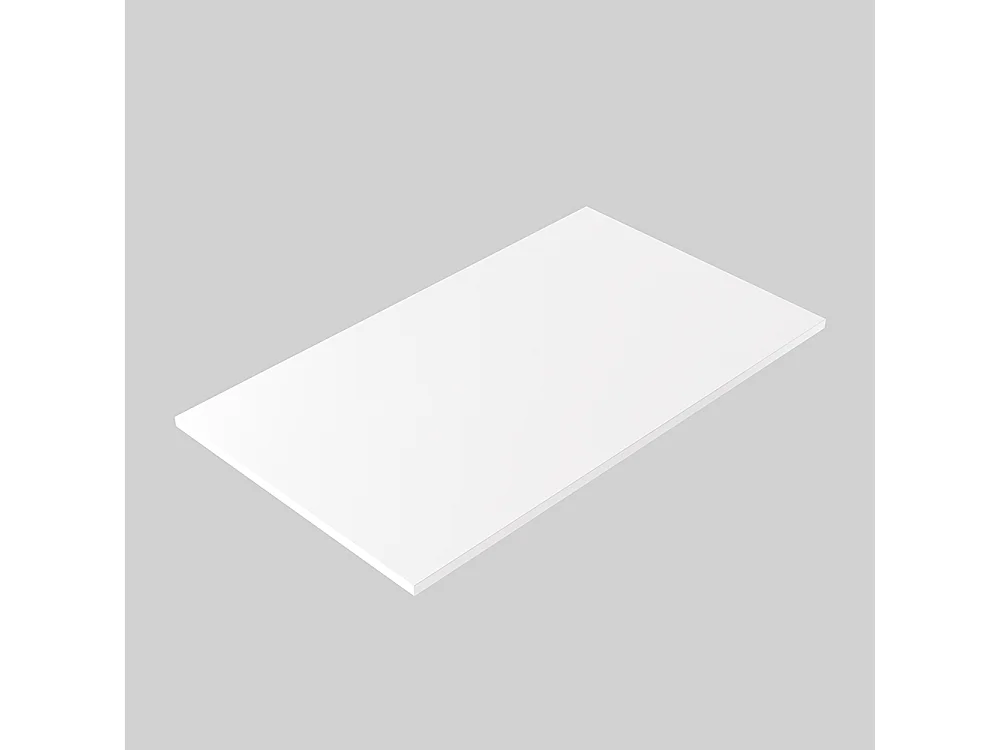 Blat laminowany biały 138 x 80 x 2,5 cm do biurka, stołu, stolika