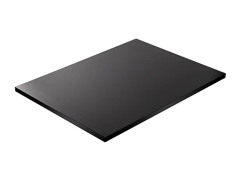 Tampo laminado preto 175 x 80 x 2,5 cm para secretária, mesa, mesa de apoio