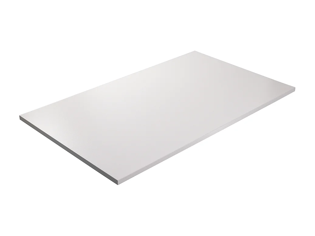 Piano laminato grigio 160 x 80 x 2,5 cm per scrivania, tavolo, tavolino