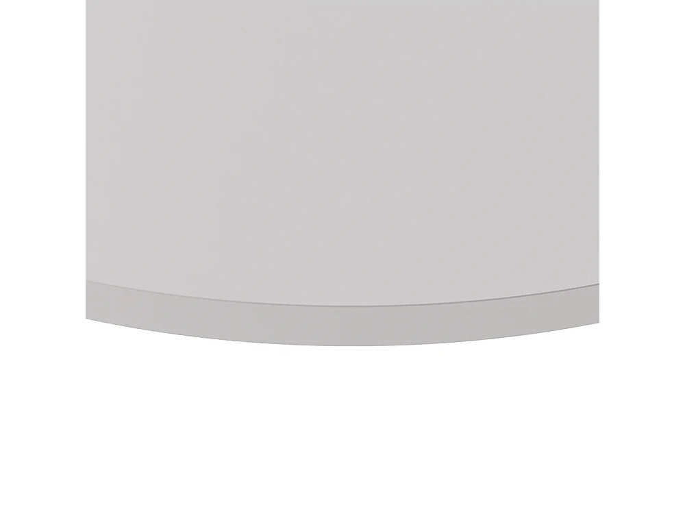 Tampo laminado cinzento redondo com 90 x 2,5 cm para secretária, mesa, mesa de apoio