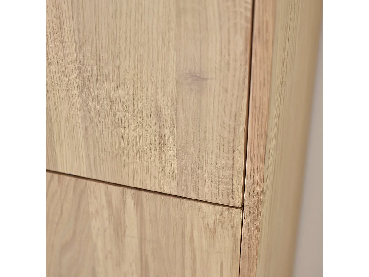 Colonna da bagno in rovere massello sospesa