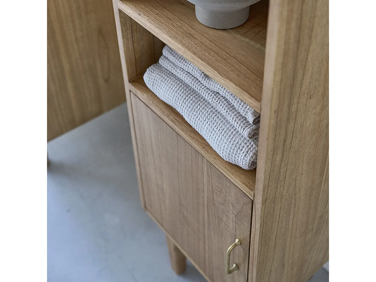 Columna de baño de mindi macizo