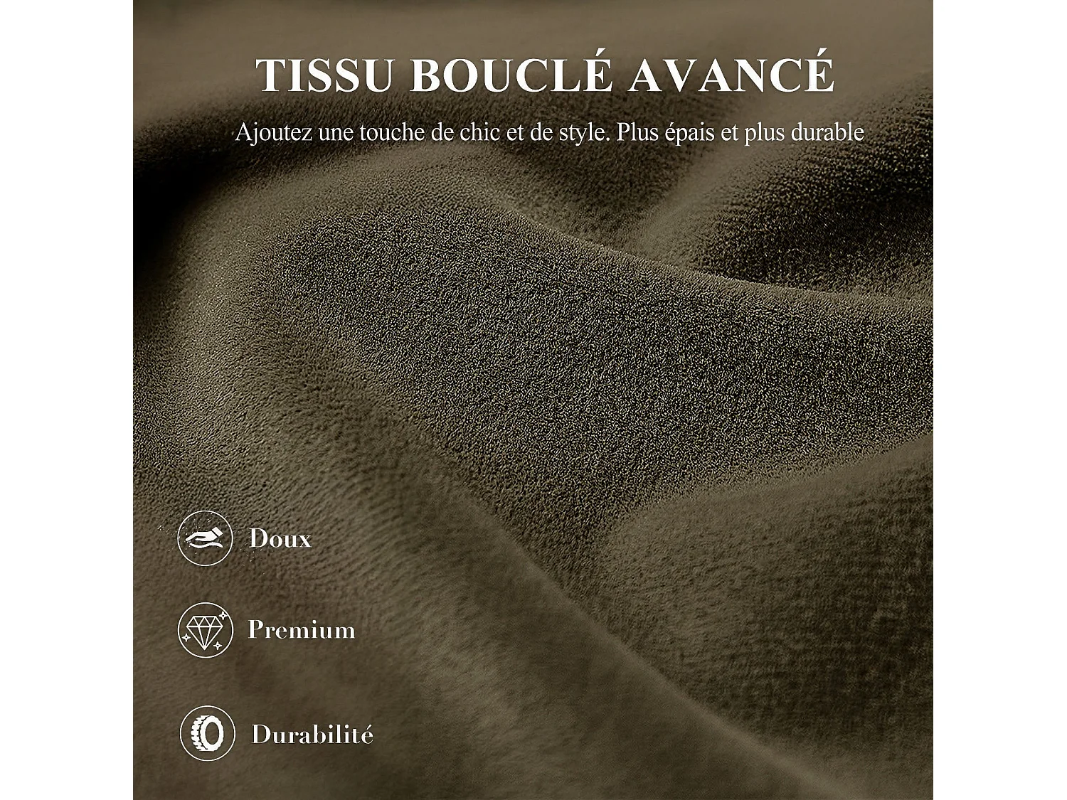 Fauteuil baril moderne en bois solide, mousse haute densité, tissu hypoallergénique – Vert