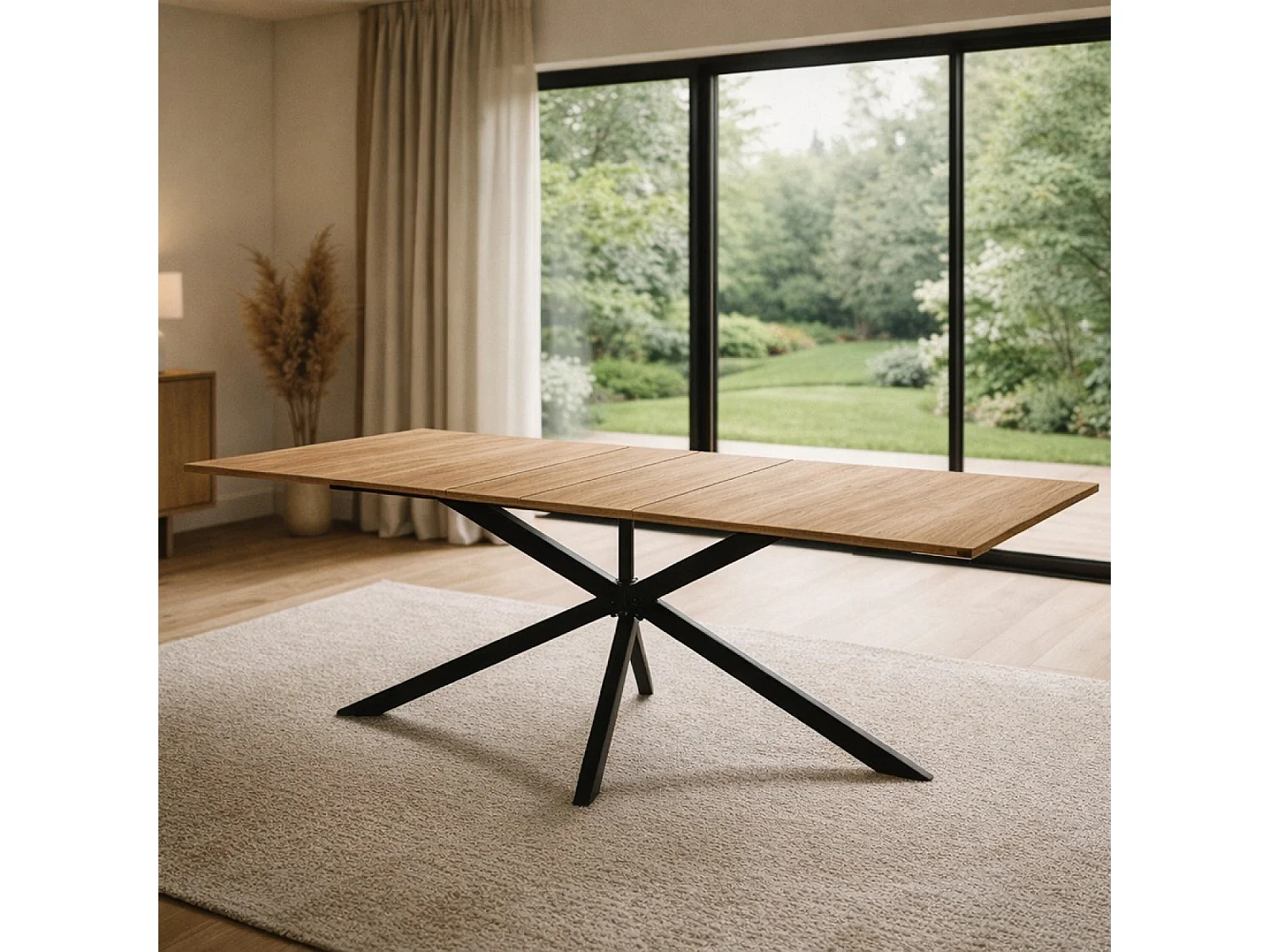 Table extensible 8-10 personnes effet bois 235cm BRIA