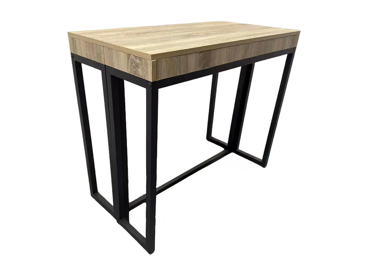 Table console extensible 8-10 personnes effet bois 235cm VELLA