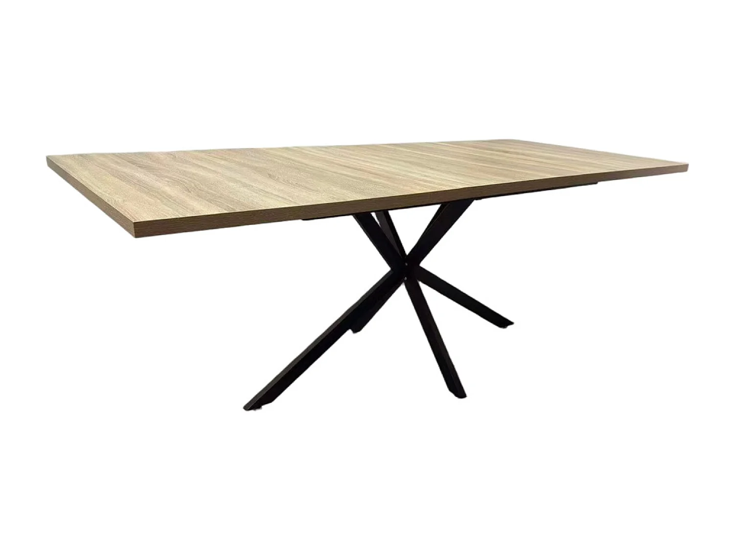 Table extensible 8 personnes effet bois 200cm HINGA