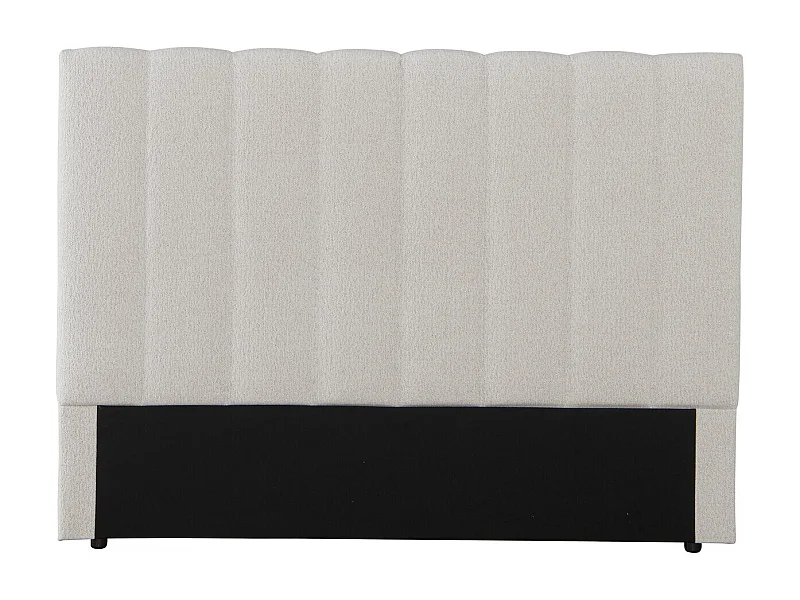 Tête de lit en tissu texturé "Val Thorens" - Beige - 160 cm