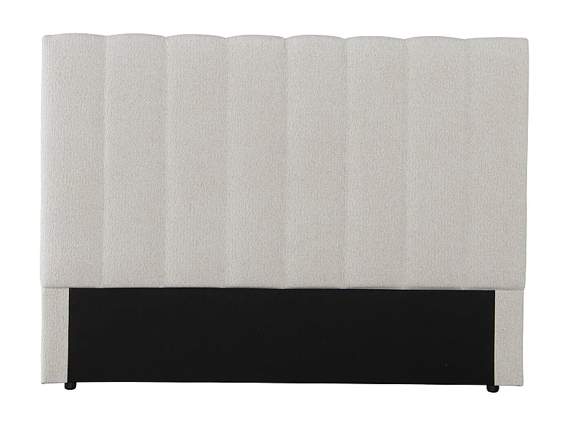 Tête de lit en tissu texturé "Val Thorens" - Beige - 140 cm