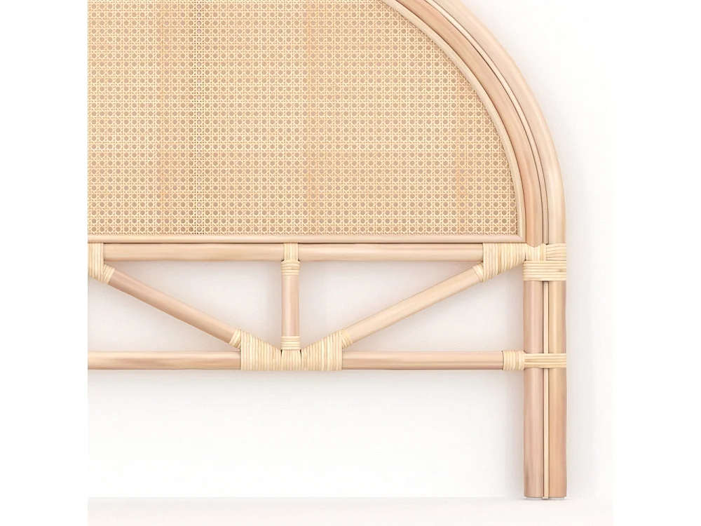 Tête de lit 160 cm en rotin et cannage - Néora