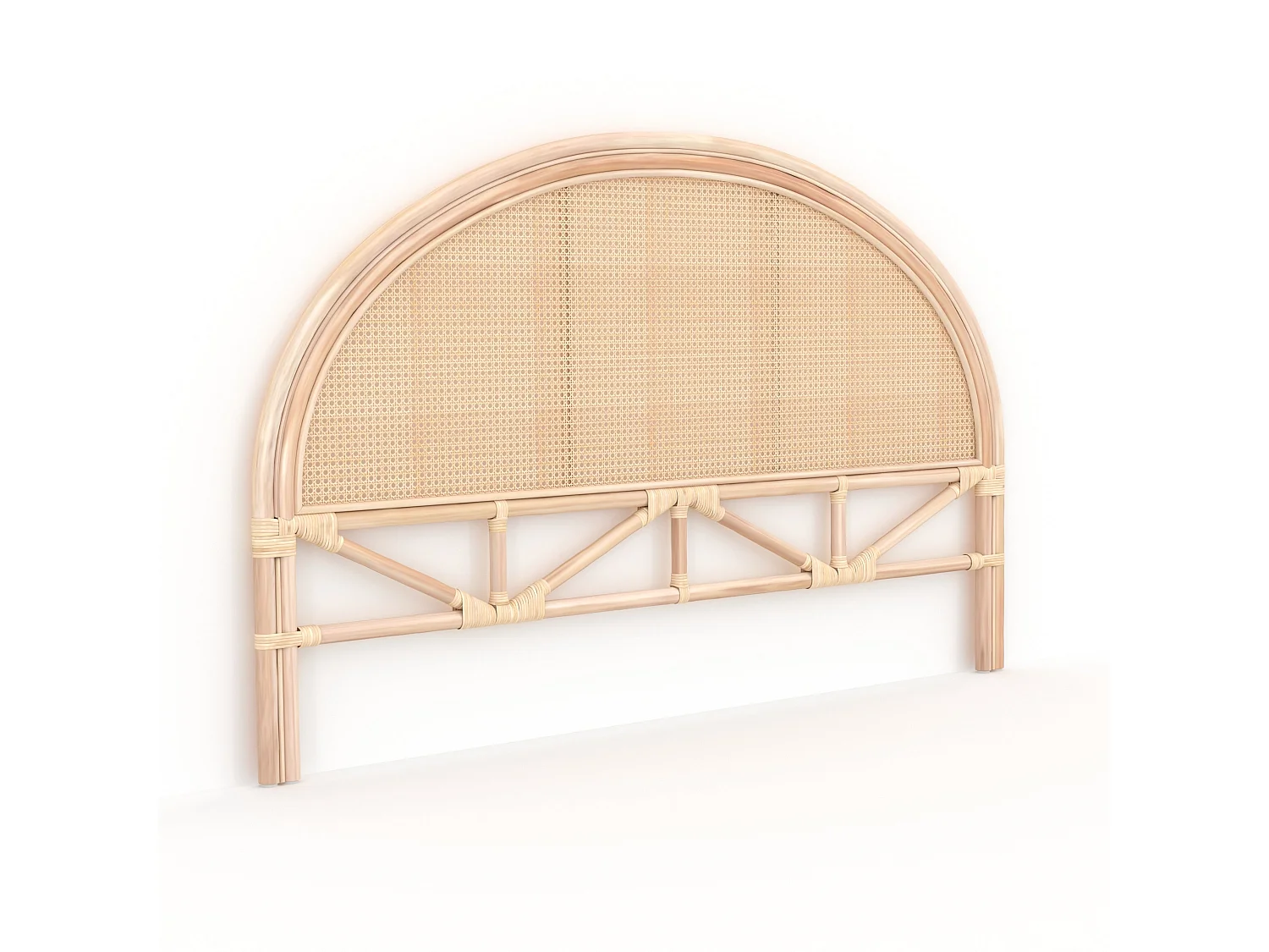 Kopfteil aus natürlichem Rattan, 160cm - Néora