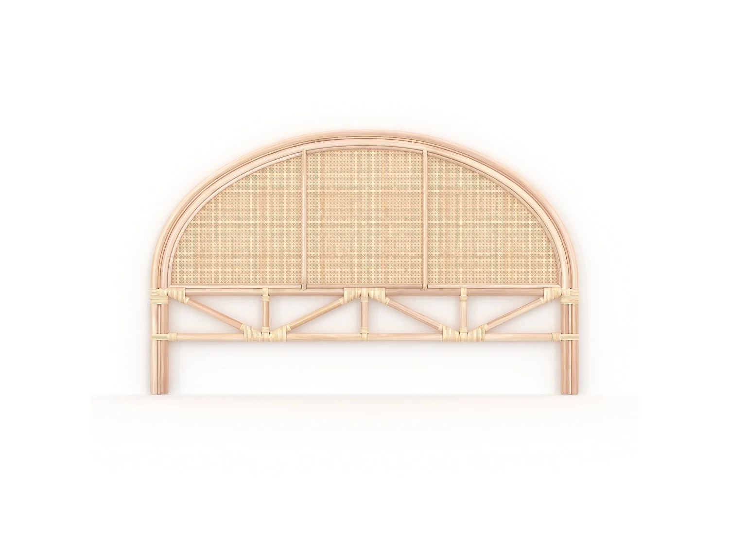 Kopfteil aus natürlichem Rattan, 160cm - Néora