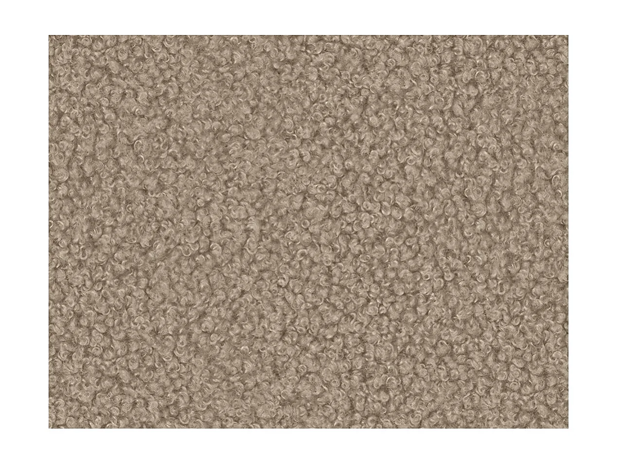 Canapé d'angle reversible convertible 4 places VERA en tissu bouclette - Taupe