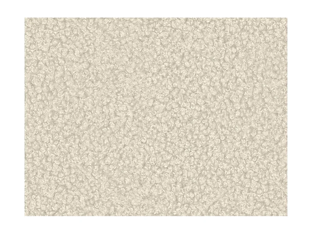 Canapé d'angle droit 4 places MARLA en tissu bouclette - Blanc