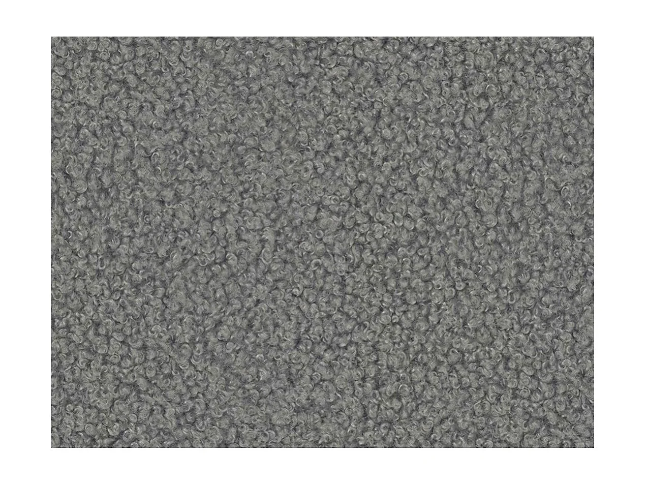 Canapé d'angle droit 4 places MARLA en tissu bouclette - Gris anthracite