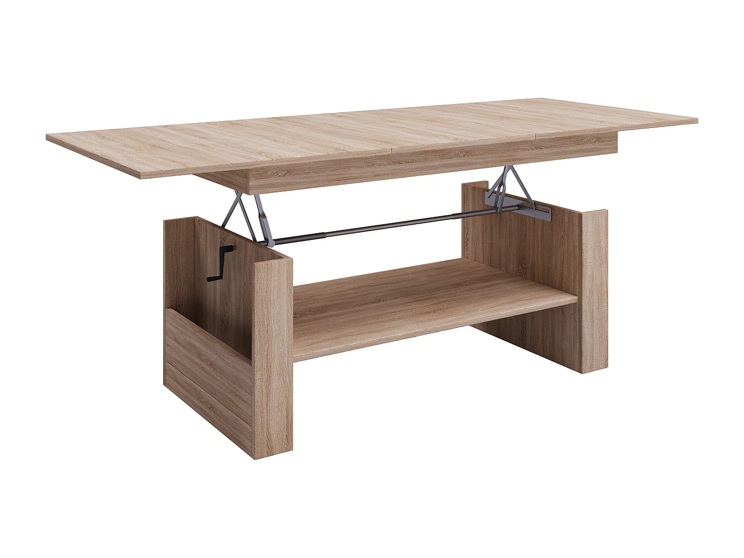 Holz Couchtisch Kobila höhenverstellbar ausziehbar