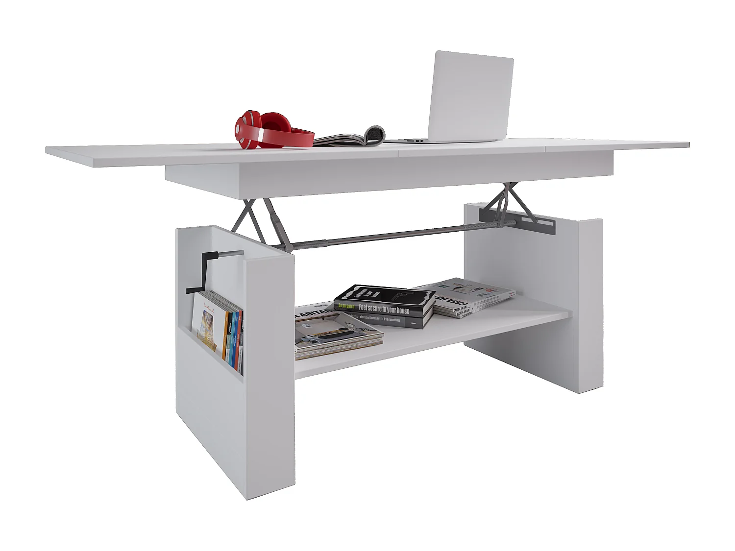 Holz Couchtisch Kobila höhenverstellbar ausziehbar