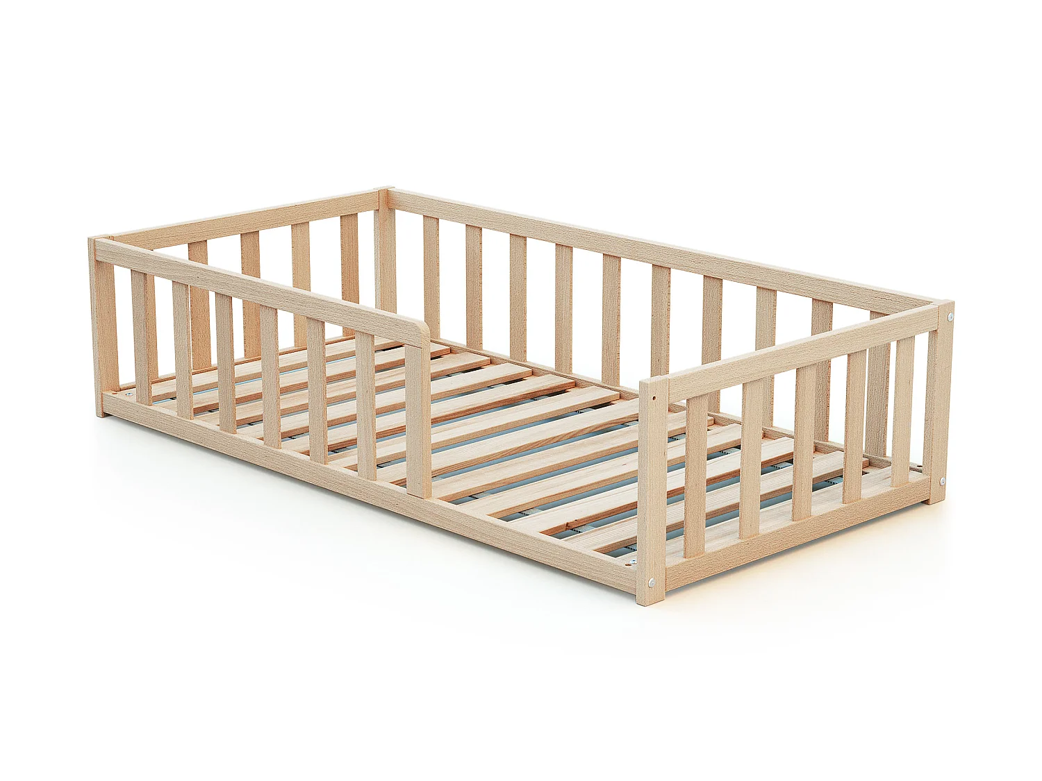 Cama de chão de madeira Faia em bruto 70 x 140 cm KAÏA