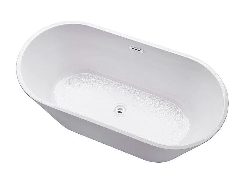 Baignoire îlot design ovale FINDLAY blanche 160 cm