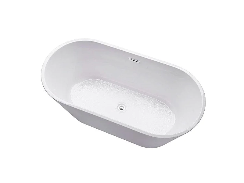 Baignoire îlot design ovale FINDLAY blanche 160 cm