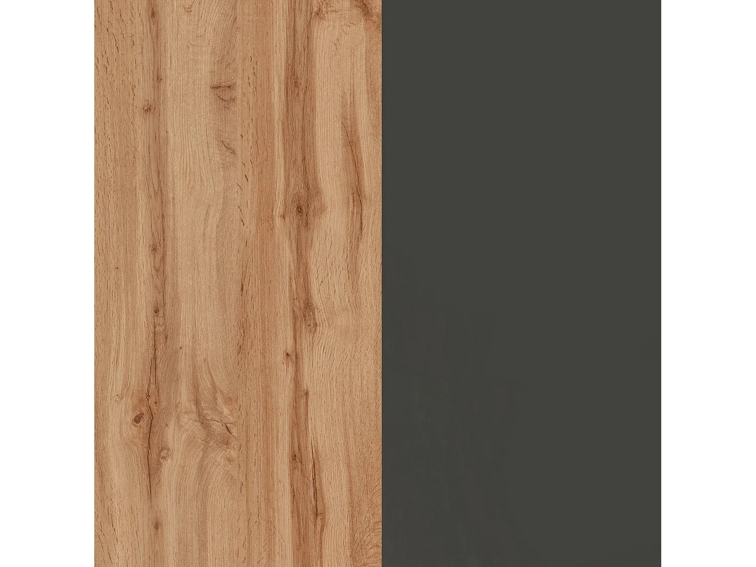 Ilot de cuisine Dcarnelo, Armoire polyvalente, Meuble de kitchenette, Table auxiliaire, 100% Made in Italy, 155x90h90 cm, Anthracite et Chêne