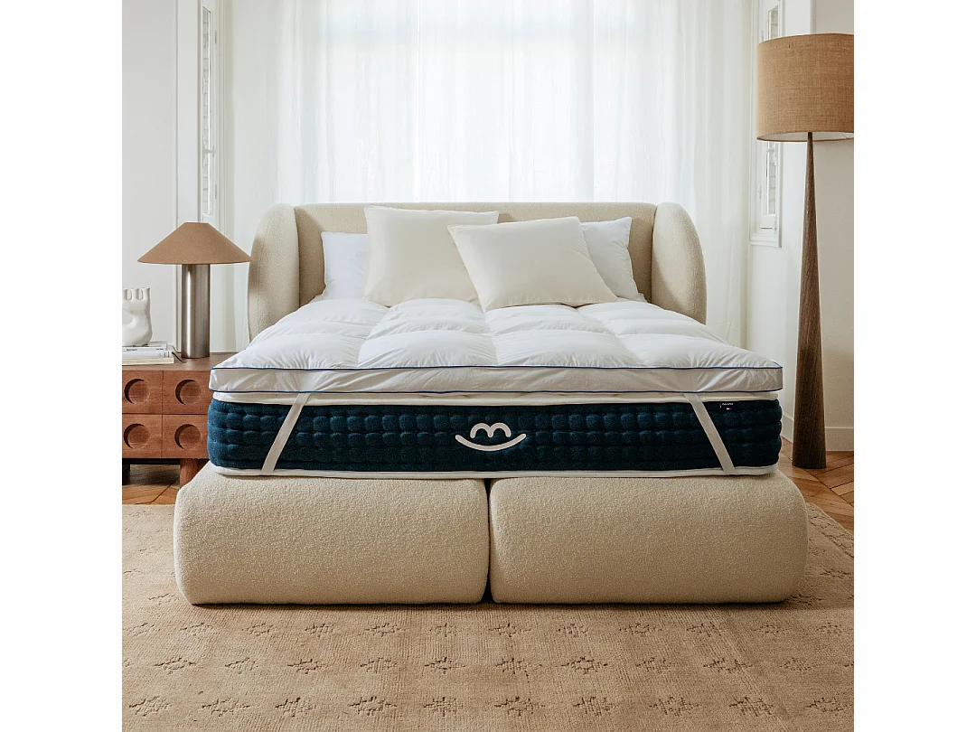 Matelas mémoire de forme et surmatelas 160x200 épais 26cm
