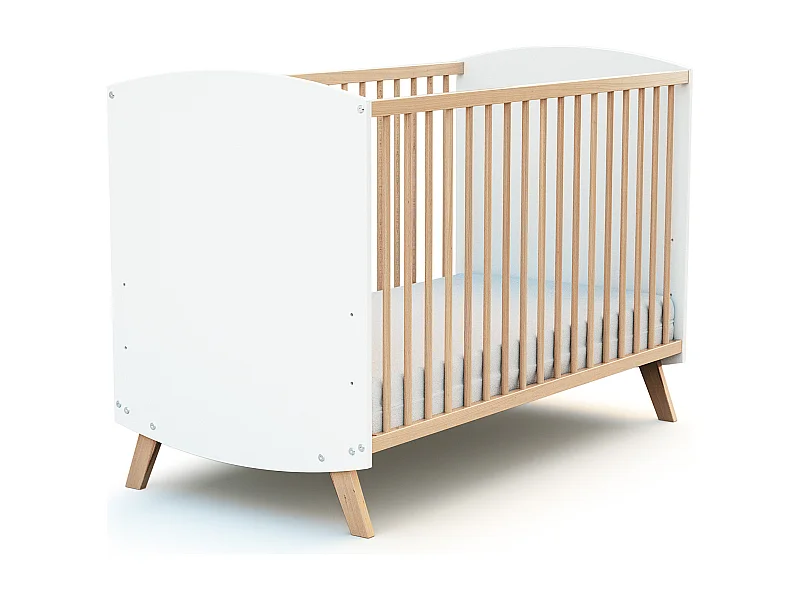 Babybett Holtz Weiß 60 x 120