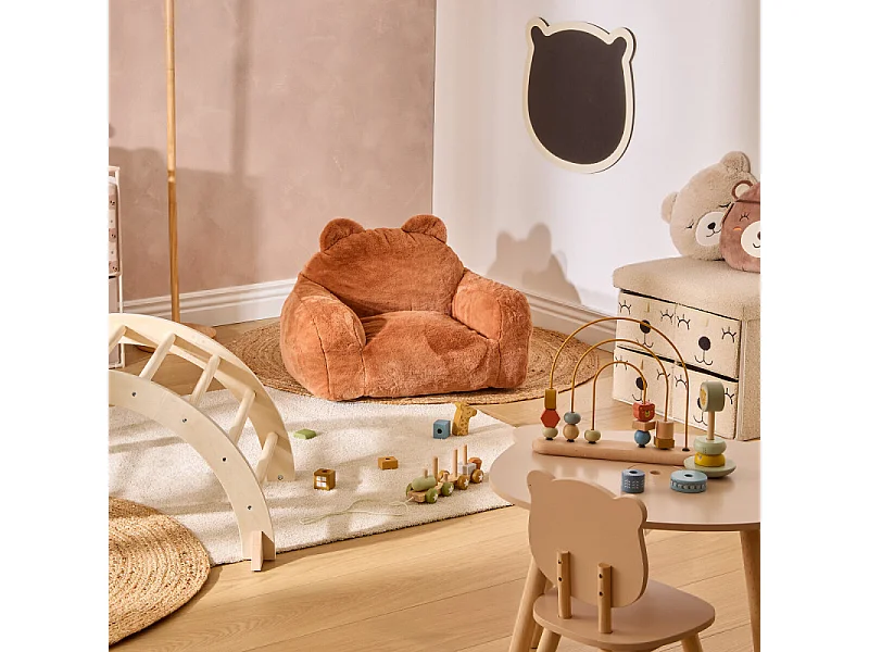 Fauteuil pour enfant Mamad ourson terracotta Atmosphera