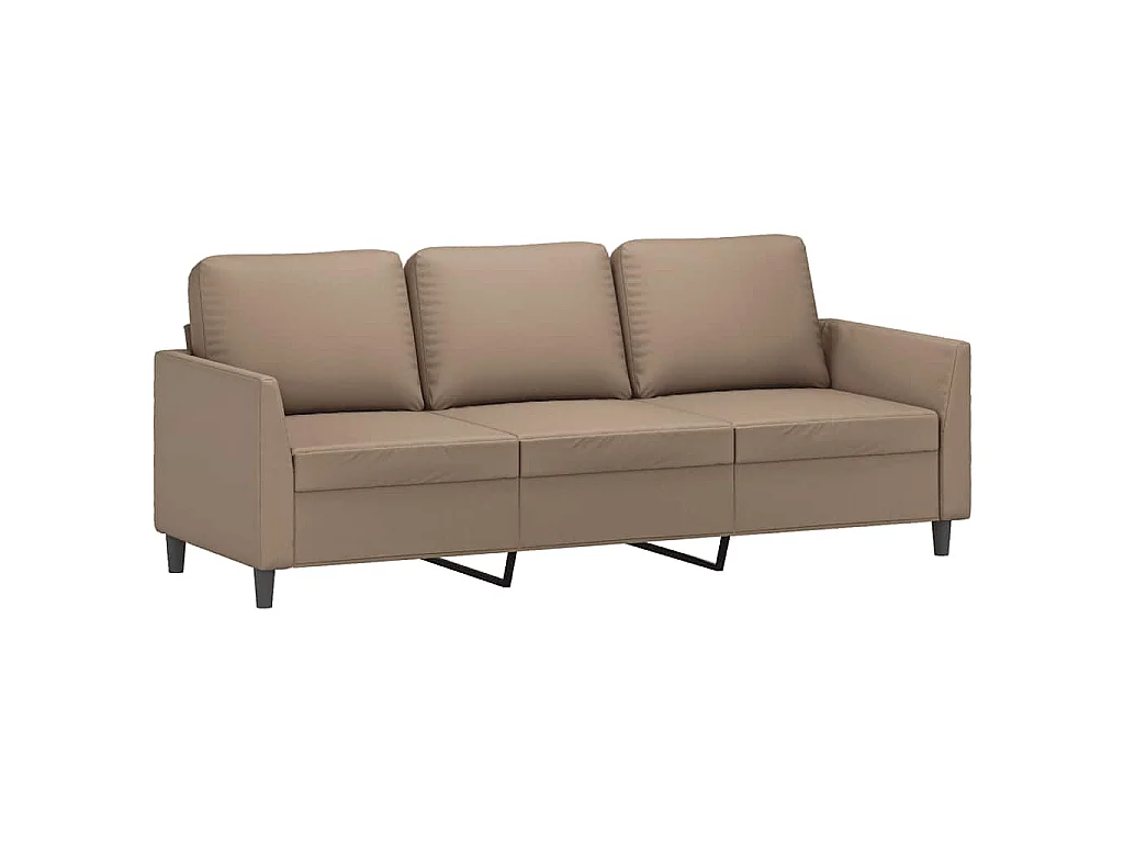 Canapé à 3 places Cappuccino 180 cm Similicuir