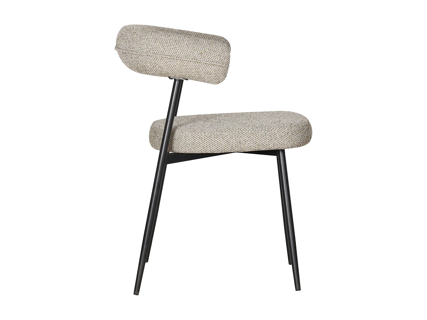 Lot de 2 chaises en tissu vert chiné THEA - HAPPY GARDEN