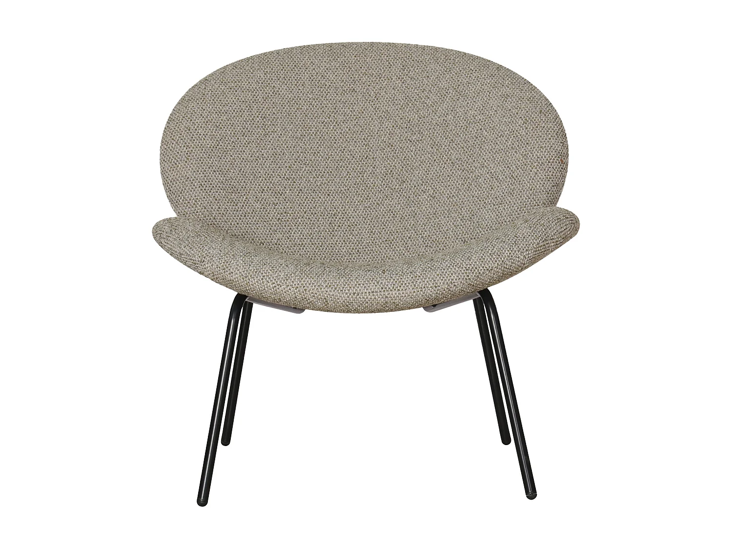 Fauteuil en tissu vert chiné SACHA - HAPPY GARDEN