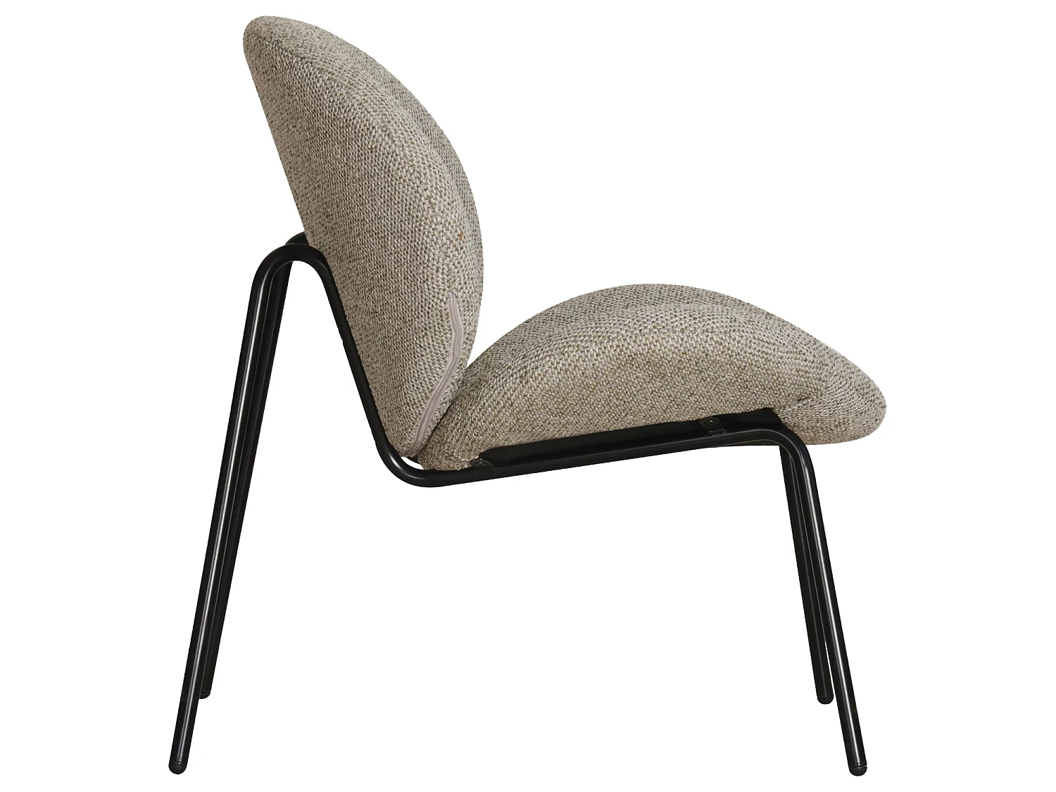 Fauteuil en tissu vert chiné SACHA - HAPPY GARDEN