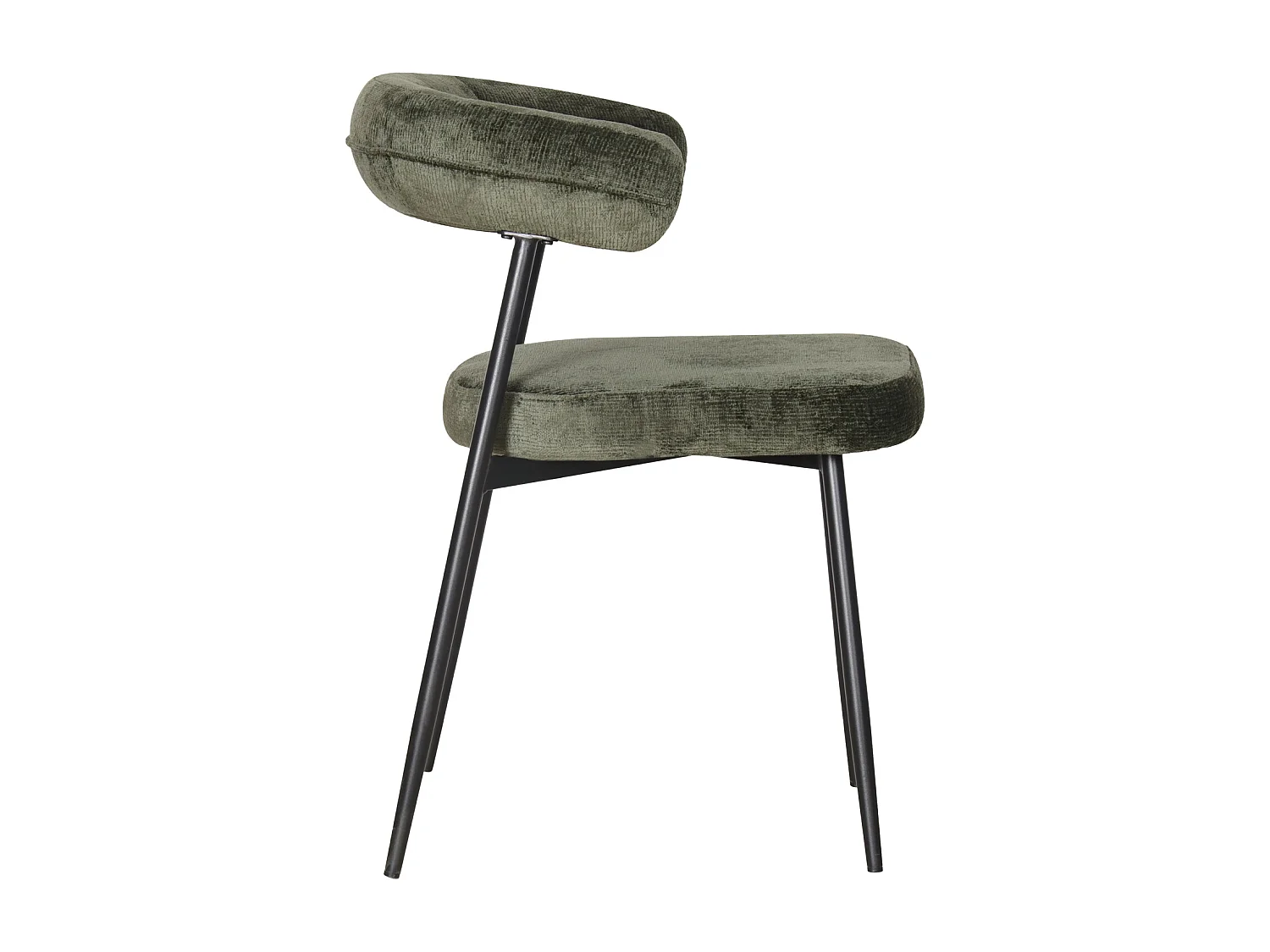 Lot de 2 chaises en tissu vert THEA - HAPPY GARDEN