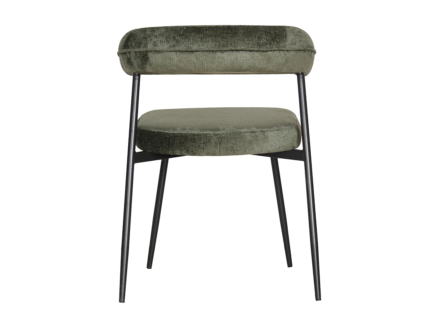 Lot de 2 chaises en tissu vert THEA - HAPPY GARDEN