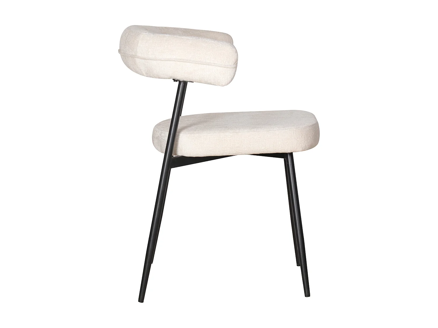 Lot de 2 chaises en tissu beige THEA - HAPPY GARDEN