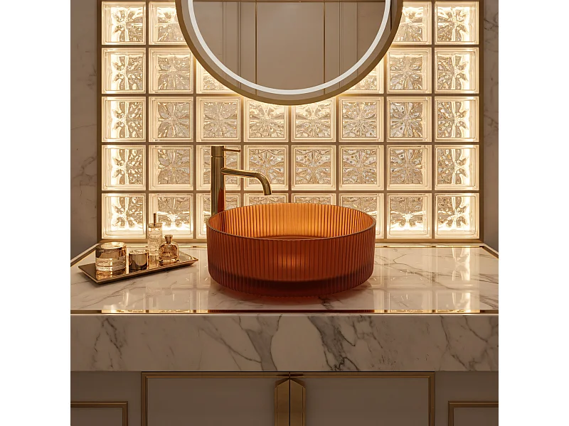 Opzetwastafel Rea Suri Brown