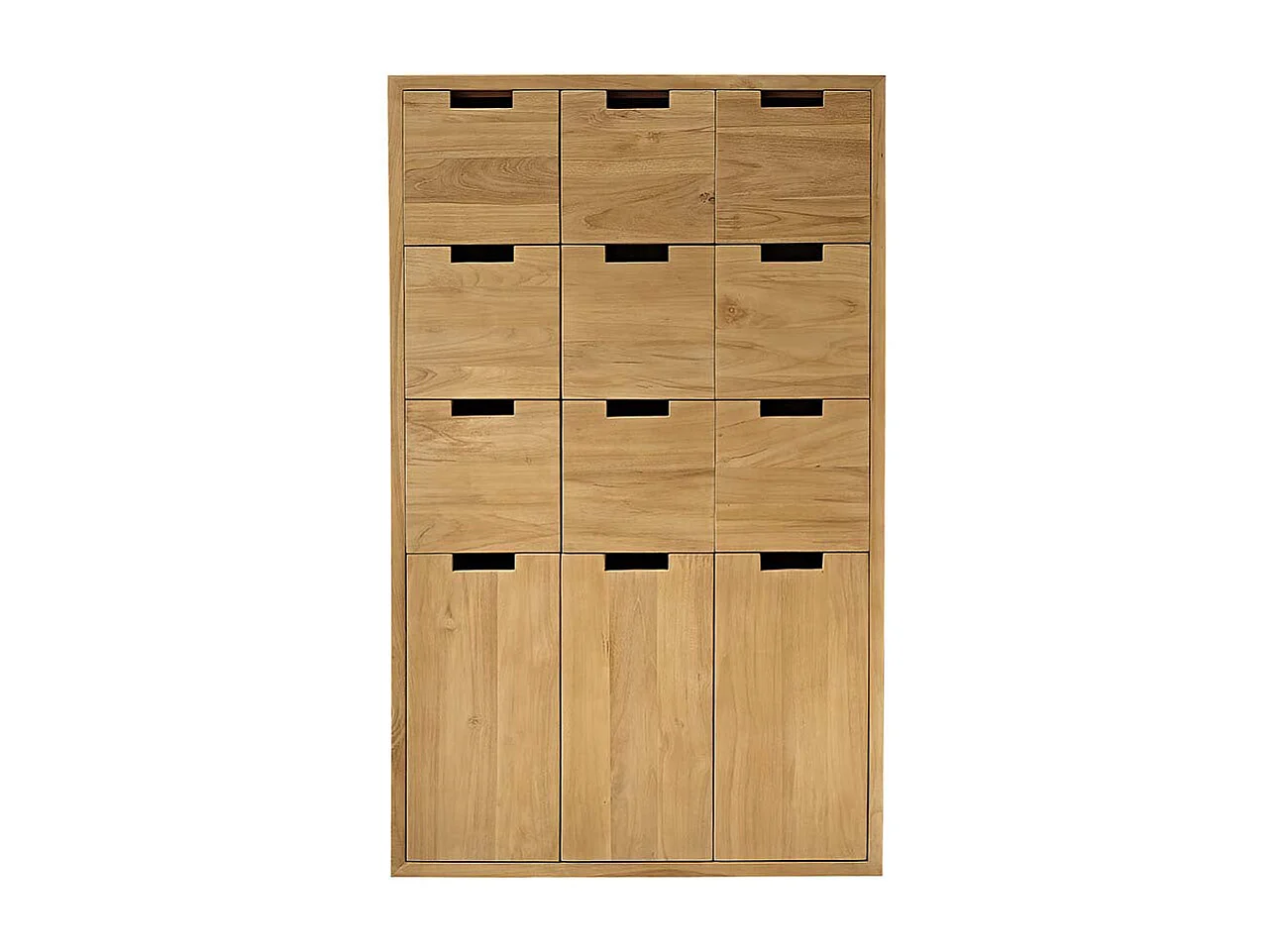 Meuble à chaussures en teck massif