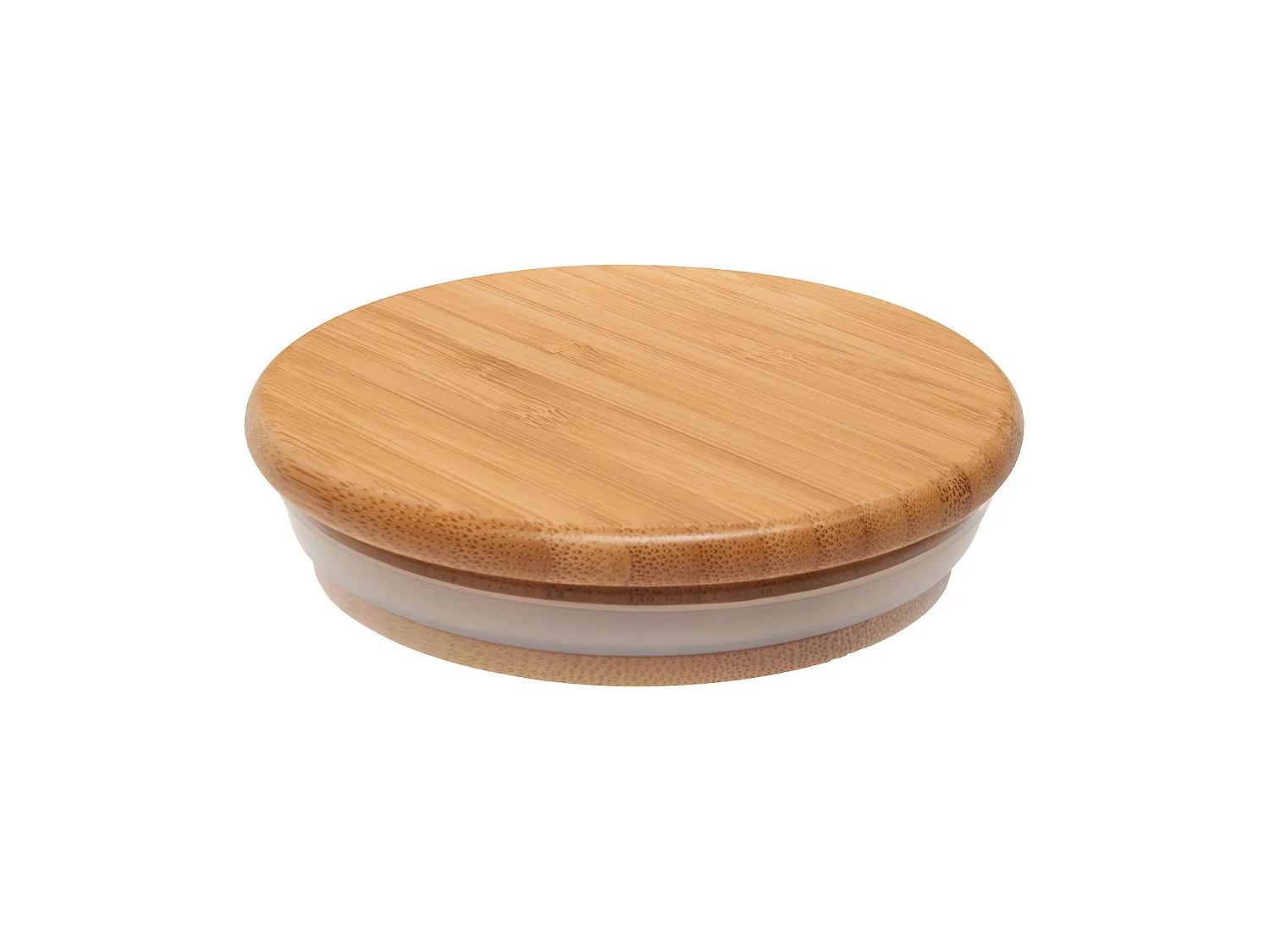 Habitat - Bocal en verre et bambou - 10 x 8 cm - Ferm
