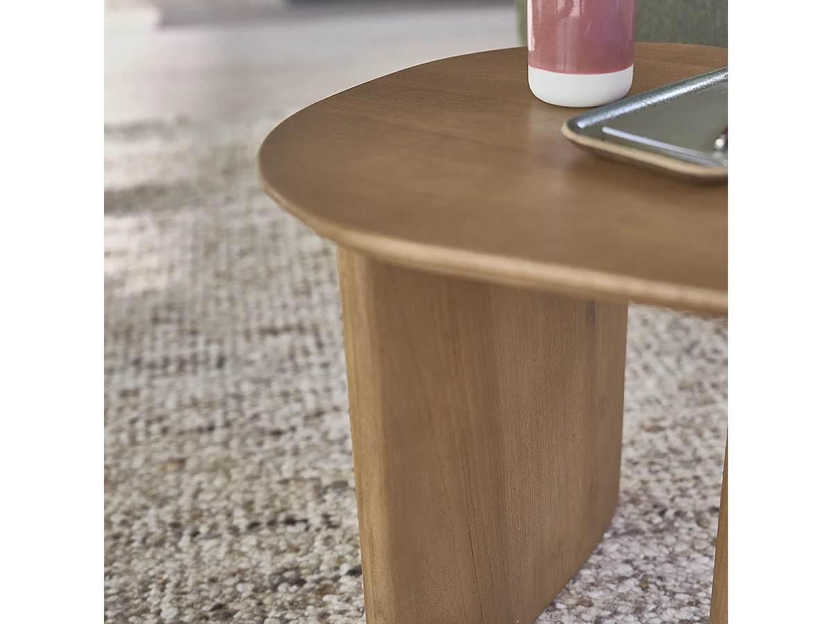 Tavolino in teak massello organico