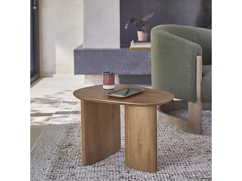 Tavolino in teak massello organico