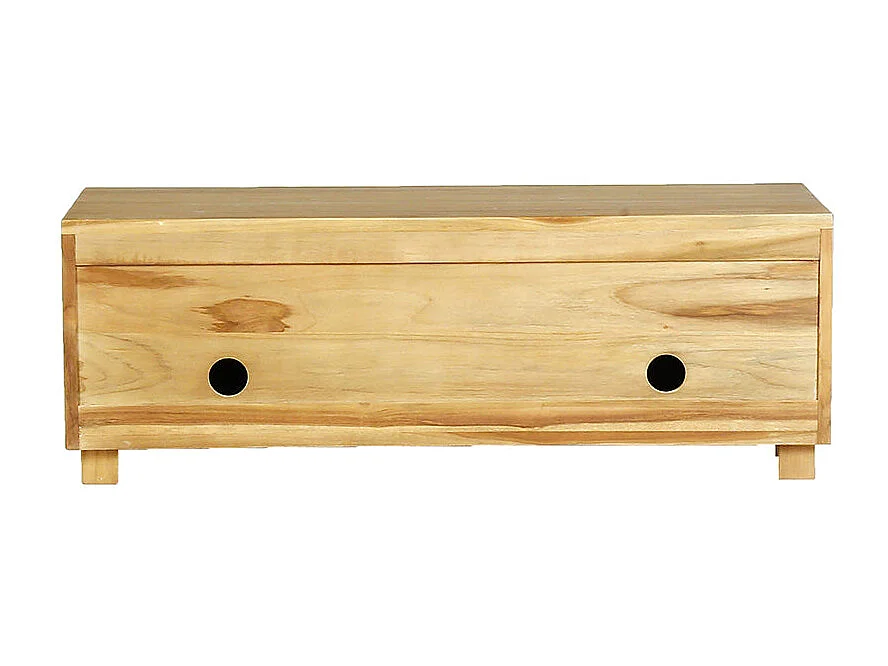 Mueble de TV de teca maciza 100 cm