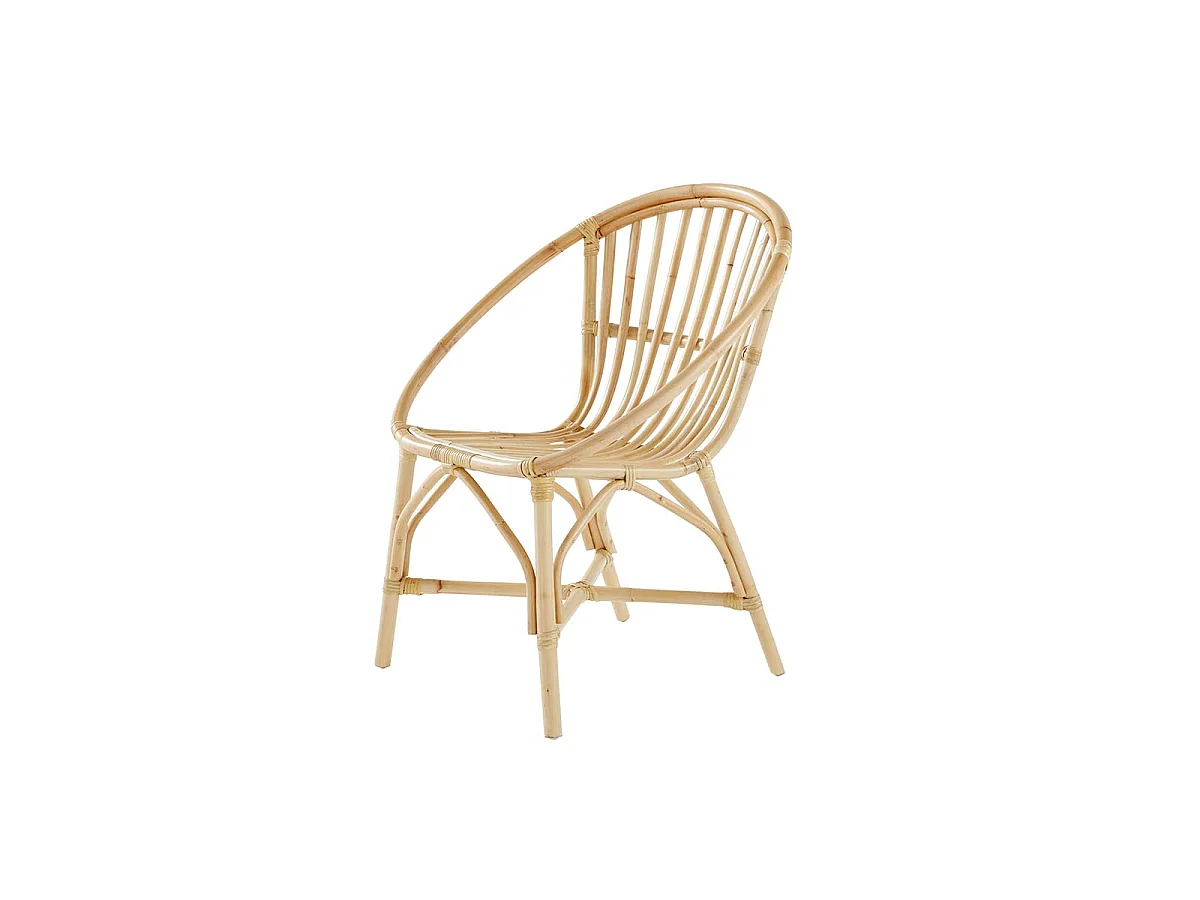 Fauteuil en rotin naturel