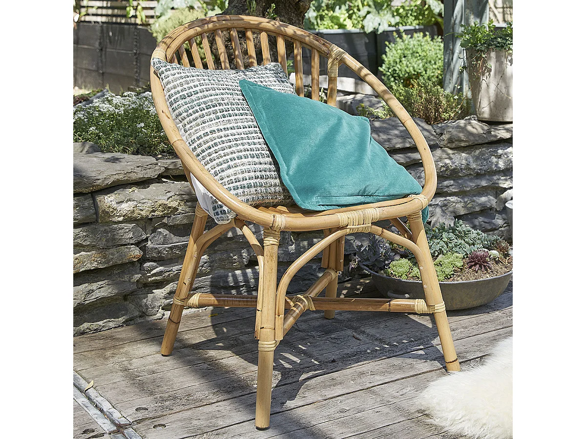 Fauteuil en rotin naturel