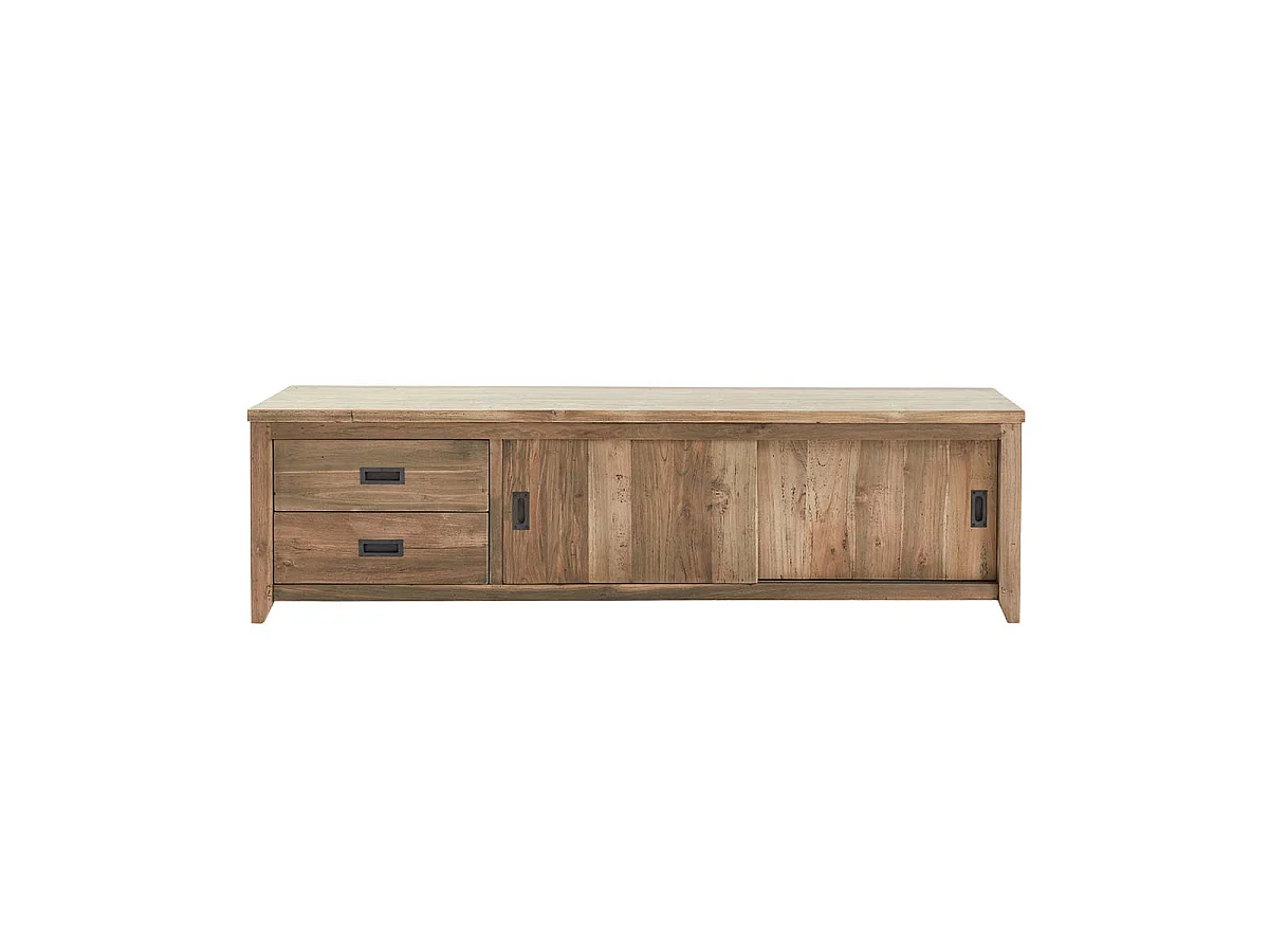 Mueble de TV de teca maciza reciclada de 180 cm