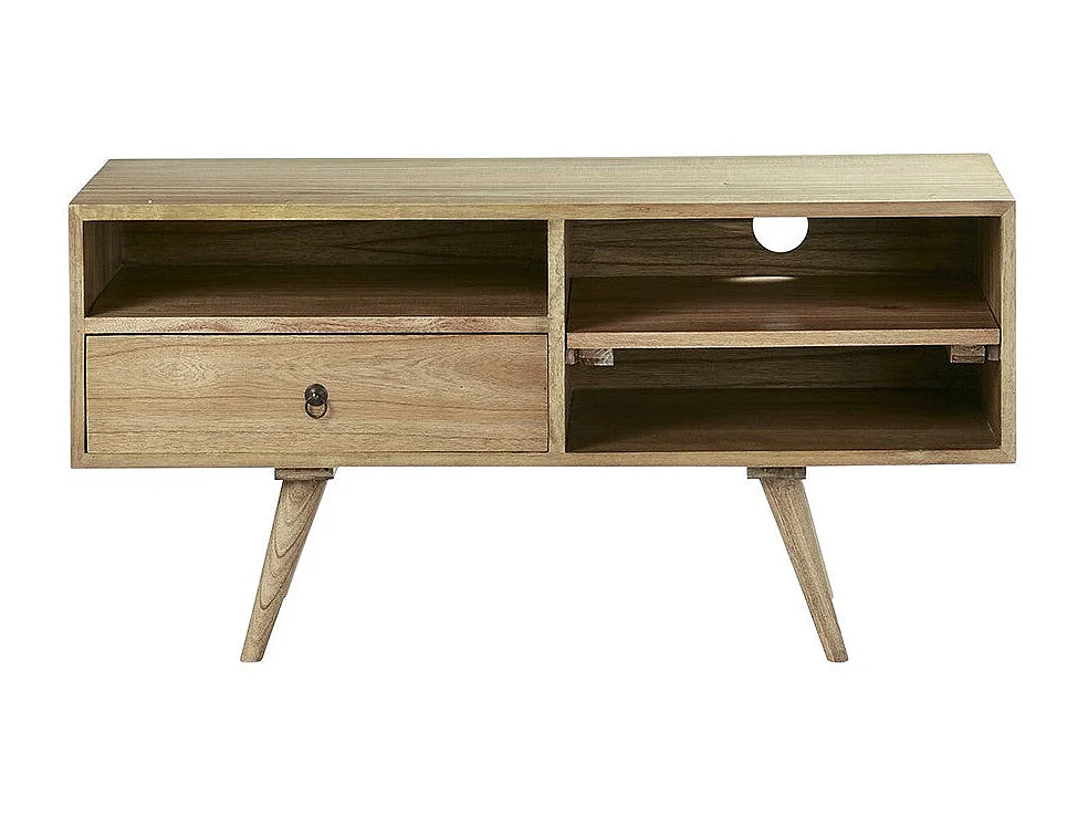 Meuble TV en mindi massif 110 cm